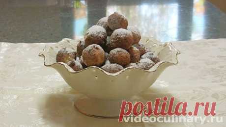 Творожные пончики - Видеокулинария.рф - видео-рецепты Бабушки Эммы