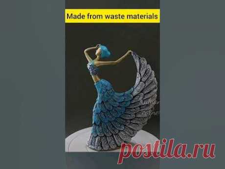 Waste materials craft #shorts #youtubeshorts #shortvideo #diy