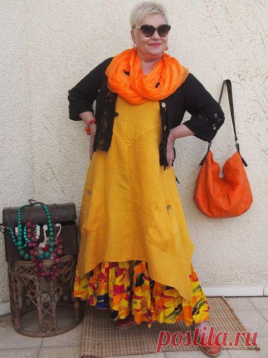 Мода для полных дам-любителей "бохо"-стиля