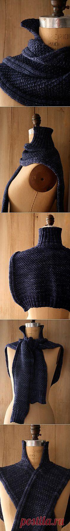 Свитер Шаль - purl пчела. Бесплатный шаблон, любовь ... | Вязать и Croch...