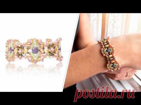 Send Me Flowers Bracelet - DIY Jewelry Making Tutorial by PotomacBeads