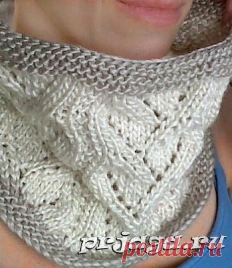 Шарф и палантин спицами или крючком