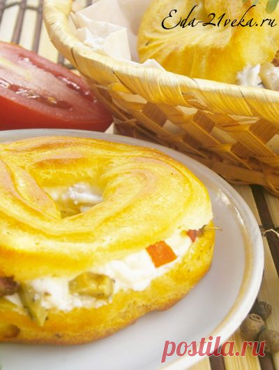 Заварные пирожные с сырным кремом, оливками и вялеными томатами. Рецепт с пошаговым фото. | Еда XXI века. Кулинарный блог Тимошина Алексея.