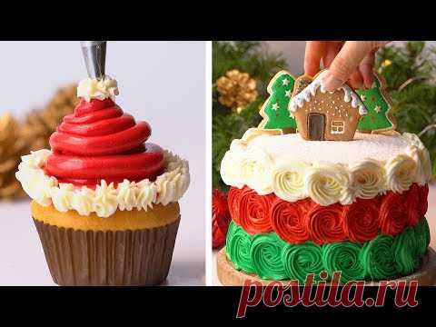How To Make Christmas Cake Decorating Ideas | So Yummy Cake Decorating Recipes | Tasty Plus