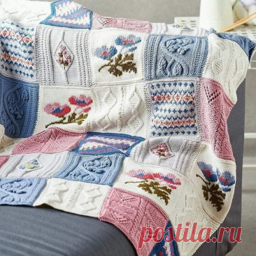 Очень интересные идеи по утилизации остатков пряжи - вязаный пэчворк. Идеи для воплощения. | Юлия Жданова | Дзен