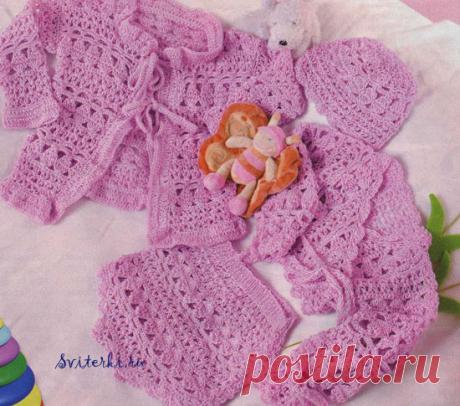 Вязаное болеро, детский вязаный жакет, штанишки и шапочка - 24 Июля 2012 - Блог - Вязаные вещи на заказ