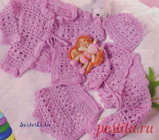 Вязаное болеро, детский вязаный жакет, штанишки и шапочка - 24 Июля 2012 - Блог - Вязаные вещи на заказ