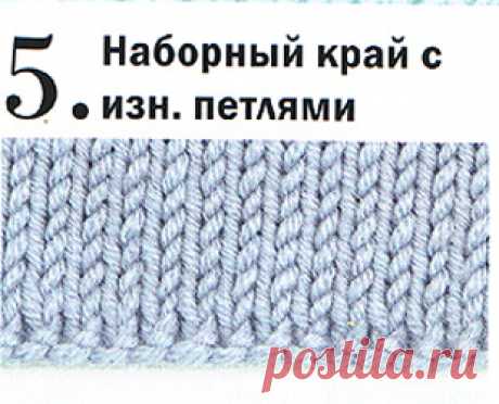 Вязание. Набор петель от классического до необычного.