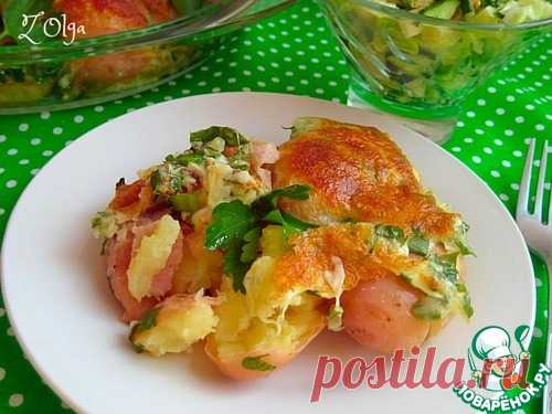 Запеченный молодой картофель с сыром сулугуни - кулинарный рецепт