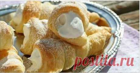 Вкуснейшие трубочки с заварным белковым кремом