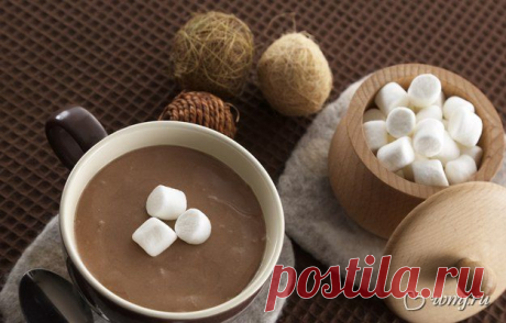 Ванильный горячий шоколад.