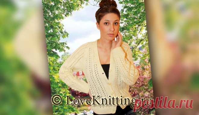 Ажурный жакет | Loveknitting.ru