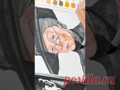 Минерва Макгонагалл 🪄 #урокрисования #маркеры