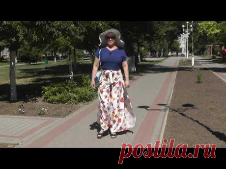 Шьем летние брюки без выкройки на запах - за один час!