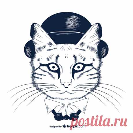 битник кот в котелке Более миллиона свободных векторов, PSD, фотографии и бесплатные иконки. Эксклюзивные халявы и все графические ресурсы, которые необходимые для ваших проектов