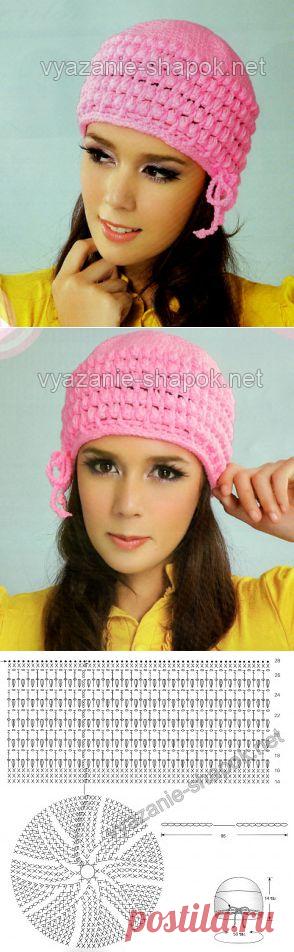 Зимняя шапка крючком для женщин красивым узором | ВЯЗАНИЕ ШАПОК: женские шапки спицами и крючком, мужские и детские шапки, вязаные сумки