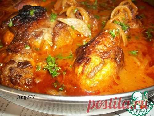 Курица в луковом соусе 