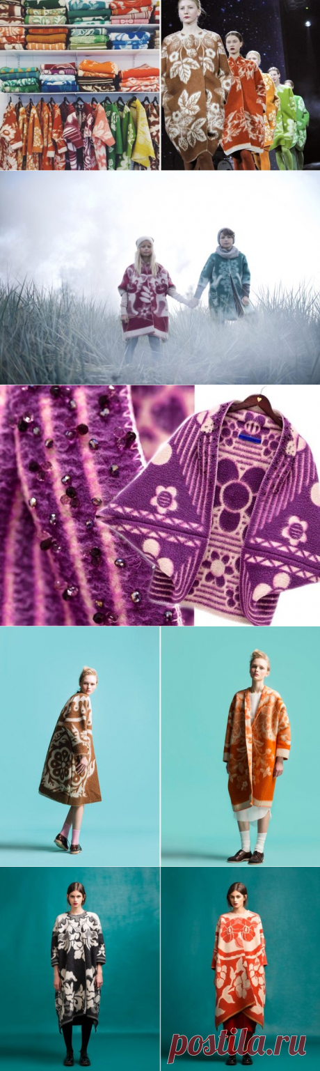 Эстонский дизайнер шьет теплые и стильные пальто из старых советских одеял