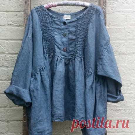 Prairie Linen Shirt Oversized to Fit Most от MegbyDesign на Etsy