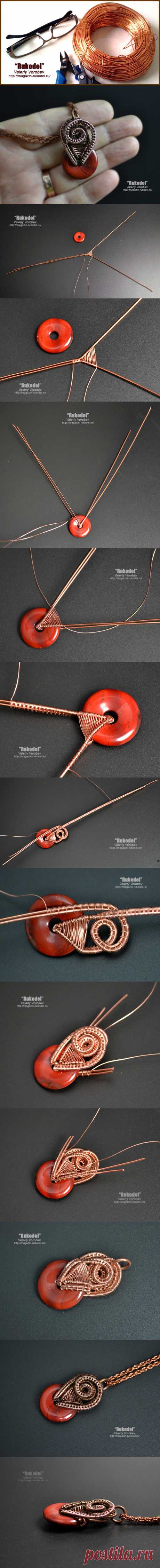 Украшения в технике Wire Wrapping. Мастер класс для начинающих.