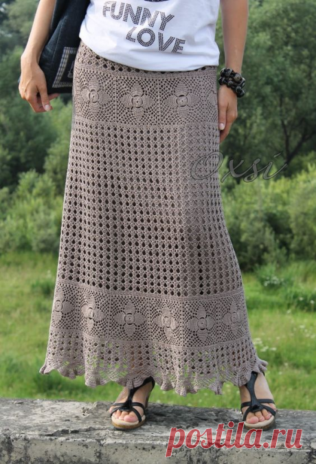 Цыганские юбки, связанные крючком, на лето | ВЯЗАНИЕ СПИЦАМИ И КРЮЧКОМ | Яндекс Дзен