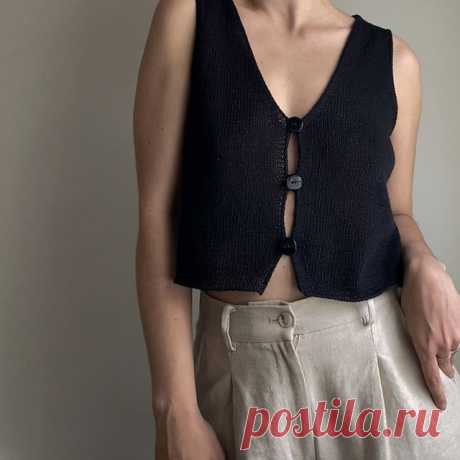 Модный жилет Claire Vest от mochi-knits