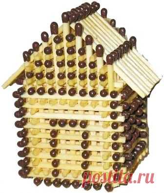 Деревня Рукоделкино: домик из спичек — Сделай сам, идеи для творчества - DIY Ideas