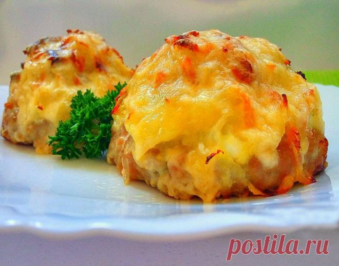 Стожки из куриного фарша под шубой — заготовки