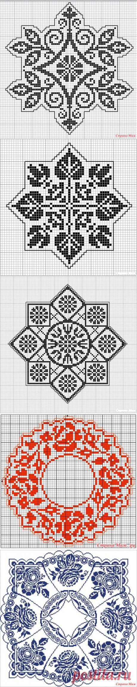 Салфетки. Монохром. - Клуб рукоделия - Страна Мам