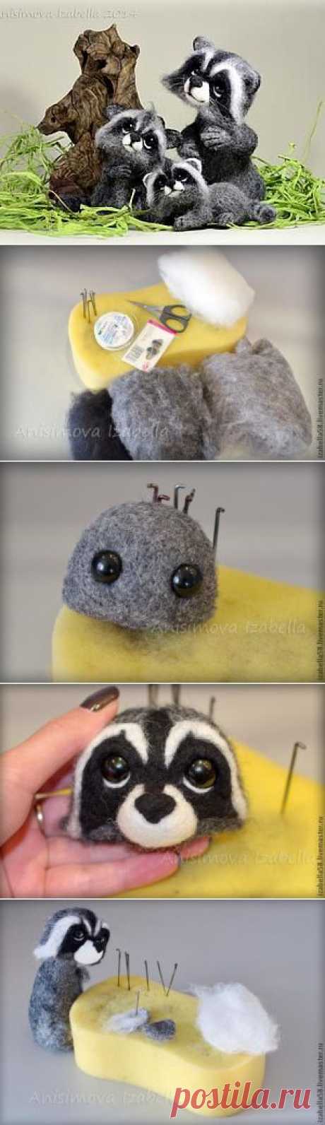 Мастер-класс по валянию енота - Ярмарка Мастеров - ручная работа, handmade