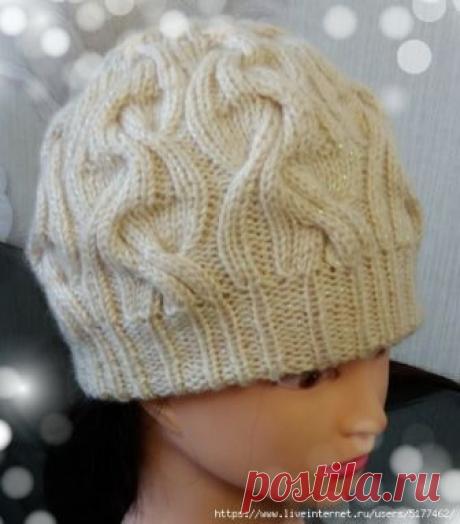 ШАПКА С КОСАМИ.