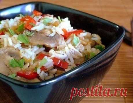 Рис жасмин с овощами и курицей