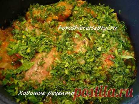 Курица с капустой в мультиварке