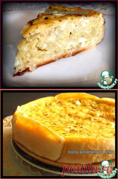 Капустный пирог в лепешке.