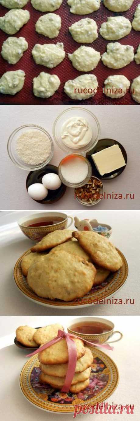 Печенье с орехами и кокосовой стружкой