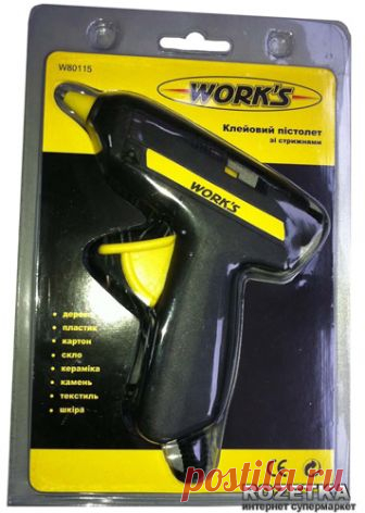 Rozetka.ua | Клеевой пистолет Work's W80115 15W со стержнями (33214). Цена, купить Клеевой пистолет Work's W80115 15W со стержнями (33214) в Киеве, Харькове, Днепропетровске, Одессе, Запорожье, Львове. Клеевой пистолет Work's W80115 15W со стержнями (33214): обзор, описание, продажа.