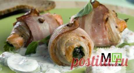 Горячая закуска из семги - кулинарный рецепт. Миллион Меню