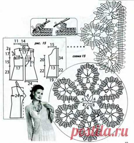 Ажурный жакет » Сайт &quot;Ручками&quot; - делаем вещи своими руками
