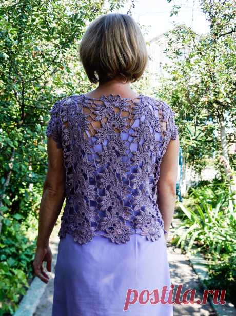 Сиреневое настроение. - запись пользователя ОКсана (Оксана) в сообществе Вязание крючком в категории Женская одежда крючком. Схемы и описание Давно у меня в закромах лежала ксерокопия из журнала костюма-ассиметричная юбка и блуза из ленточного кружева.  Но времени не хватало осуществить , да и хотелось немного другого. Теперь выношу на Ваш суд то что у меня вышло