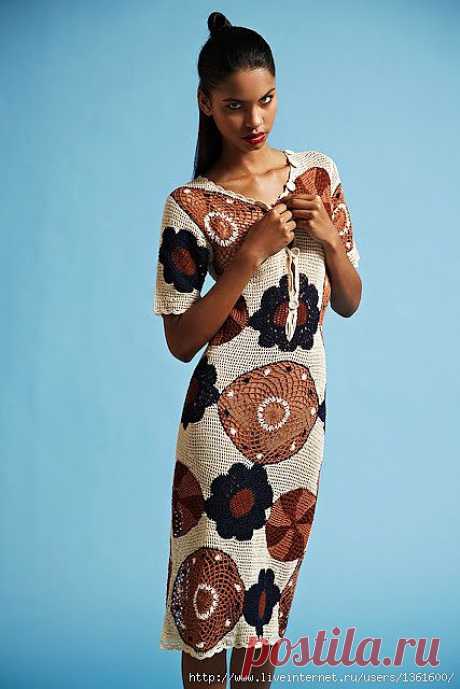 ИДЕЯ!!!! Как вязать модели с мотивами разной величины в сетке.