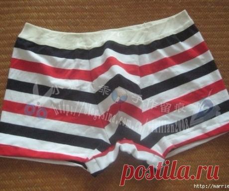 Как сшить мужские трусы из трикотажа