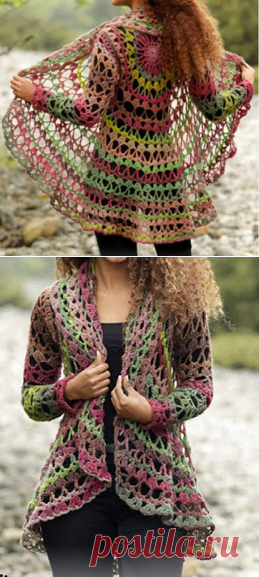 Tina's handicraft : long sleeve circular bolero