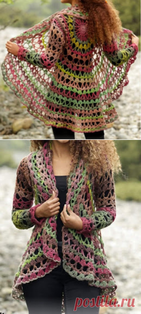 Tina's handicraft : long sleeve circular bolero
