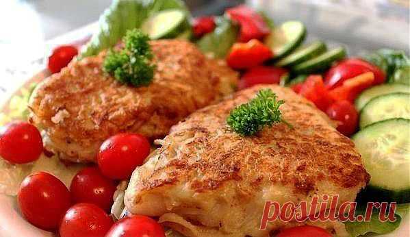 Рыбное филе в картофельном кляре.