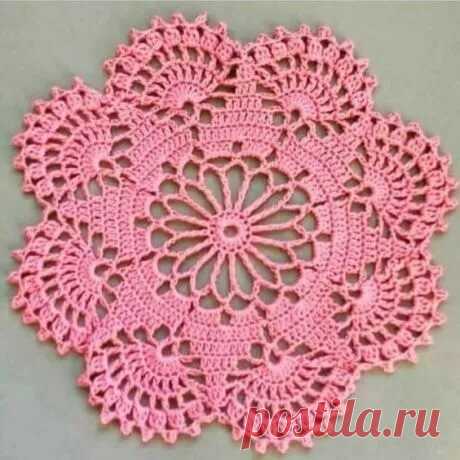 ♥ Салфетка Perfect Mood крючком * Crochet Doily by Elizabeth Hiddleson * Схема вязания ВязаниеСалфеткиСкатерти Постила в Яндекс.Коллекциях