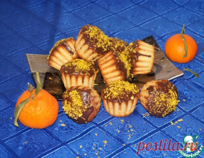 Кокосовые кексы с мандаринами Кулинарный рецепт