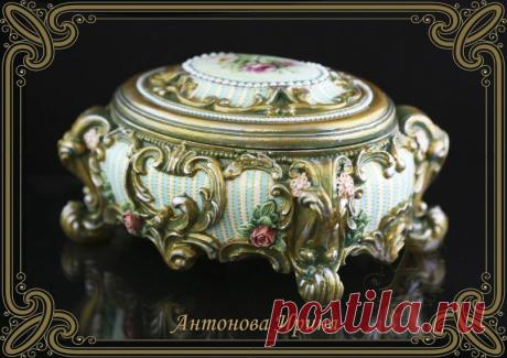 Шкатулка"Рококо" 16х12.5х9 см