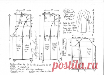 Выкройка стильного и модного плаща - пальто