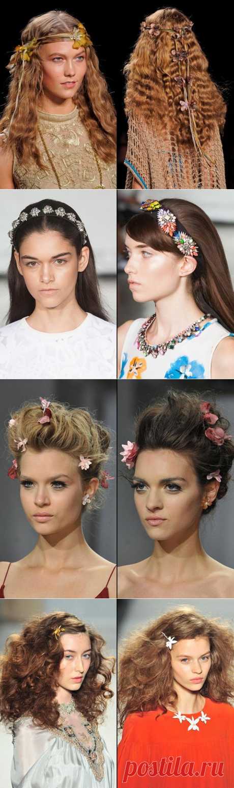 Модные аксессуары для волос: как украсить волосы летом 2014 | Ladiesvenue
