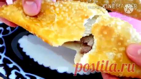 МУКА+КИПЯТОК И НЕМНОГО МЯСО!ЭТО ПРОСТО БОМБА!САМЫЙ СОЧНЫЙ,УДАЧНЫЙ РЕЦЕПТ ЧЕБУРЕК!НИКОГДА НЕ НАДОЕСТ!